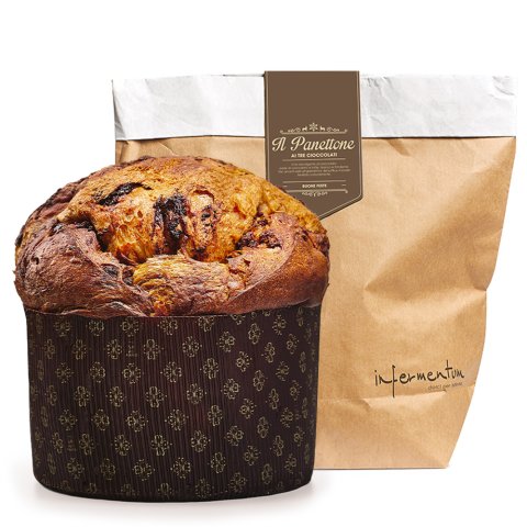 IL PANETTONE AI 3 CIOCCOLATI "Infermentum"