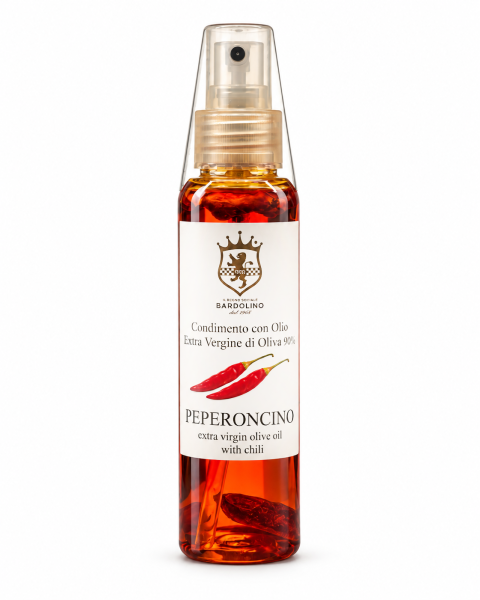 CONDIMENTO A BASE OLIO EXTRA VERGINE DI OLIVA AROMATIZZATO AL PEPERONCINO"SPRAY"