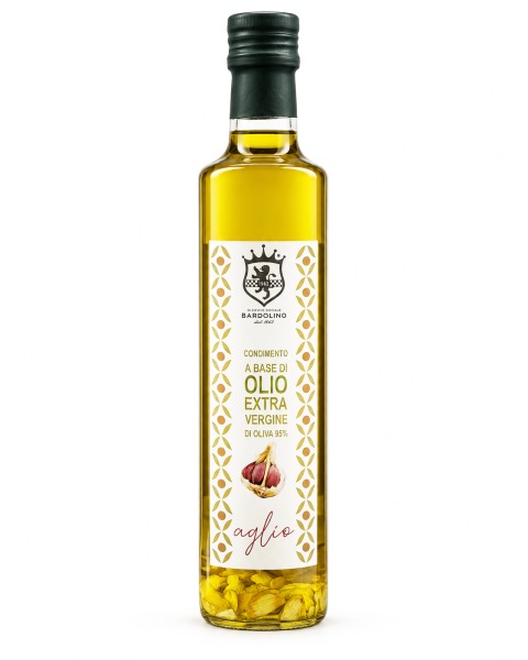 CONDIMENTO A BASE OLIO EXTRA VERGINE DI OLIVA AROMATIZZATO ALL' "AGLIO"