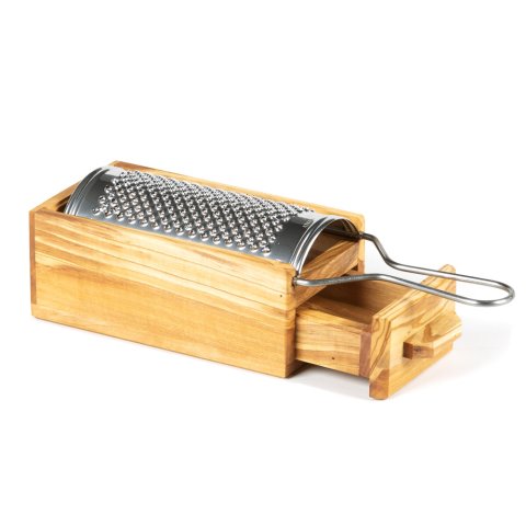 GRATTUGIA PER FORMAGGIO IN LEGNO DI OLIVO "Oleificio Soc. di Bardolino"