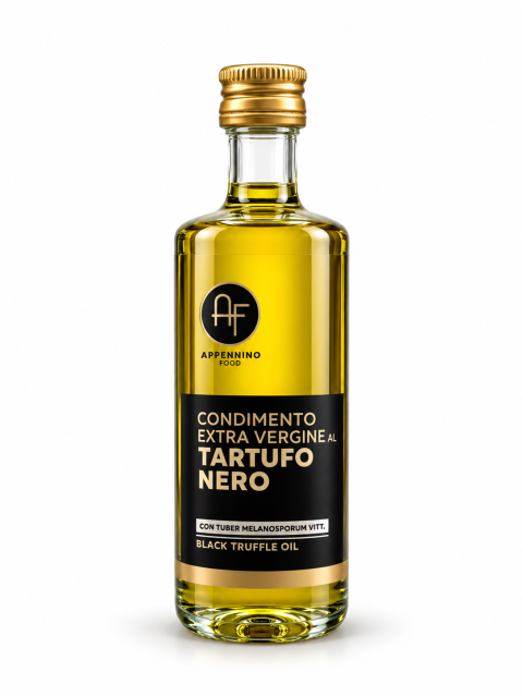 CONDIMENTO A BASE DI OLIO EXTRAVERGINE DI OLIVA E TARTUFO NERO PREGIATO "Appennino Food Group"