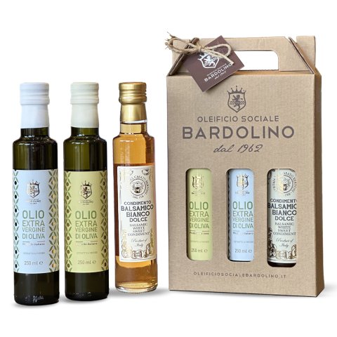 OLIO EXTRA VERGINE DI OLIVA "EV" - "EVS" & COND. BALSAMICO BIANCO - Camp.Olearia 2024/25