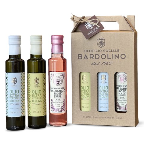 OLIO EXTRA VERGINE DI OLIVA "EV" - "EVS" & COND. BALSAMICO ROSE' - Camp.Olearia 2024/25