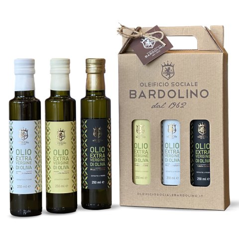 TRIS OLIO EXTRA VERGINE DI OLIVA "EV" - "EVS" - "SUPERIORE" - Camp.Olearia 2024/25