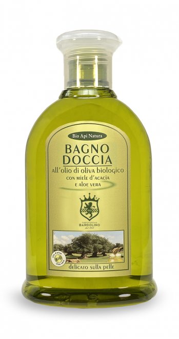 BAGNODOCCIA OLIO DI OLIVA, MIELE D'ACACIA E ALOE VERA