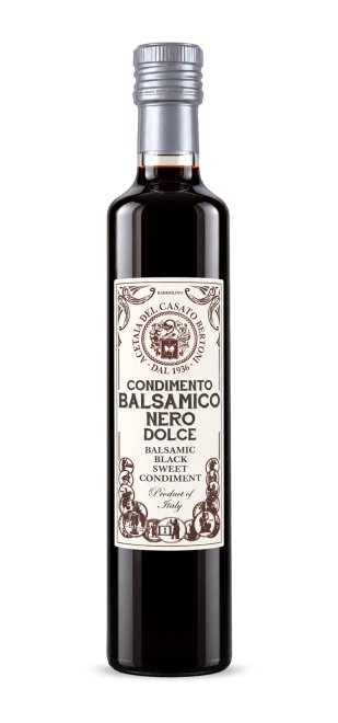 SÜßES SCHWARZES BALSAMIK-KLEID "Acetaia del Casato Bertoni"