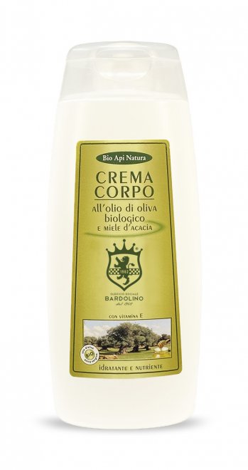 CREMA CORPO OLIO DI OLIVA, MIELE D'ACACIA E VITAMINA E