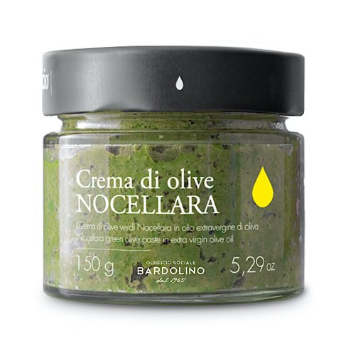 CREMA DI OLIVE  VERDI "NOCELLARA" IN OLIO EXTRA VERGINE DI OLIVA