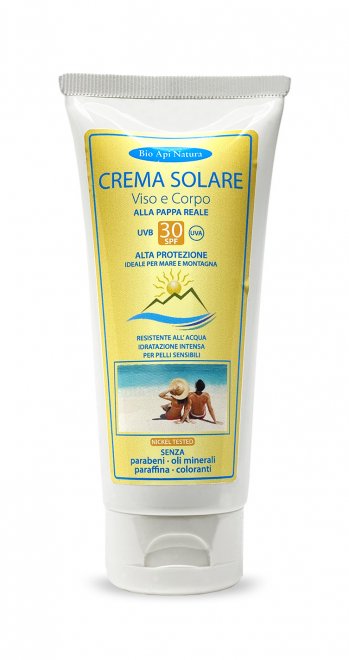 CREMA SOLARE VISO E CORPO ALLA PAPPA REALE -Protezione 30-