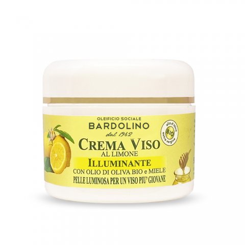 CREMA VISO ILLUMINANTE AL LIMONE, OLIO DI OLIVA E MIELE