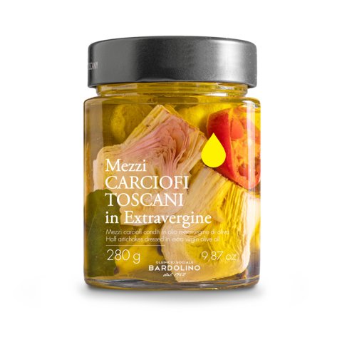 MEZZI CARCIOFI TOSCANI IN OLIO EXTRA VERGINE DI OLIVA