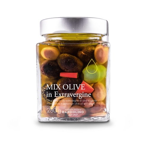 MIX OLIVES DRESSED IN EXTRA VIRGIN OLIVE OIL