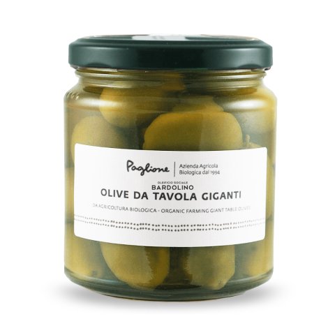 OLIVE DA TAVOLA GIGANTI DENOCCIOLATE -Agr. Biologica- "Paglione"