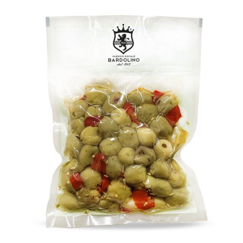 OLIVE VERDI DENOCCIOLATE AL PEPERONCINO