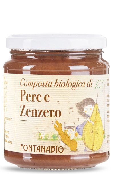 ORGANIC JAM OF PEARS AND GINGER "Fontana BIO"