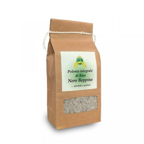 POLENTA INTEGRALE DI RISO NERO BEPPINO "Melotti"