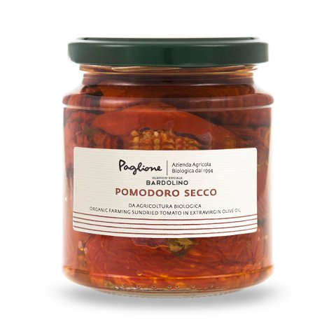 POMODORO SECCO IN OLIO EXTRA VERGINE DI OLIVA -Agr. Biologica- "Paglione"