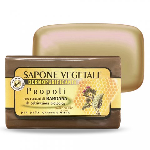 SAPONE VEGETALE PROPOLI E BARDANA