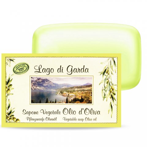 VEGETABLE SOAP WITH EXTRA VIRGIN OLIVE OIL GARDA D.O.P.