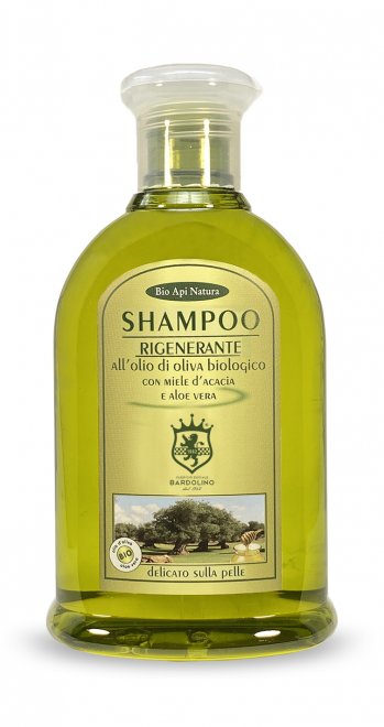 REGENERIERENDES SHAMPOO MIT BIO OLIVENÖL MIT AKAZIENHONIG UND ALOE VERA